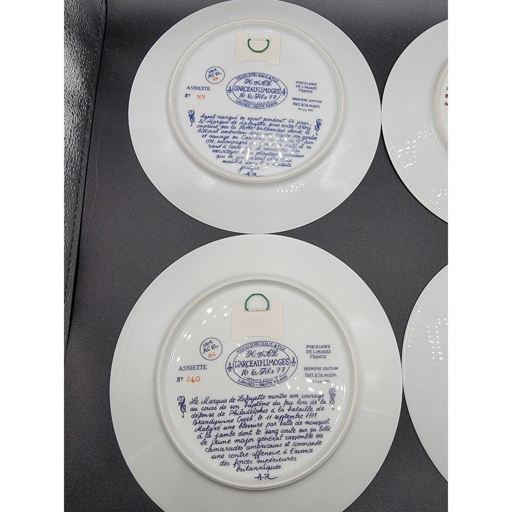 D'ARCEAU LIMOGES PLATES LAFAYETTE LEGACY COLLECTION REVOLUTIONARY WAR - Picture 6 of 7